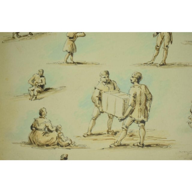 Late 18th Century Attributed to William Henry Pyne (1769-1843) Figure Studies For Sale In New York - Image 6 of 7