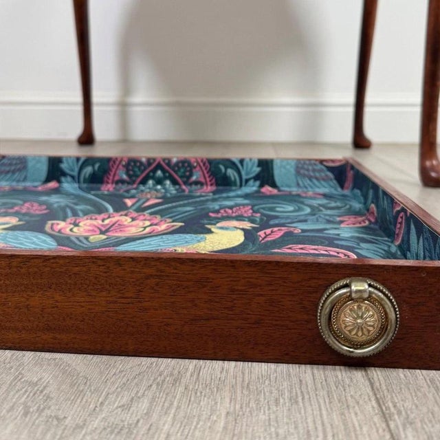 Early 20th Century Antique English Mahogany Box on Stand For Sale - Image 13 of 14