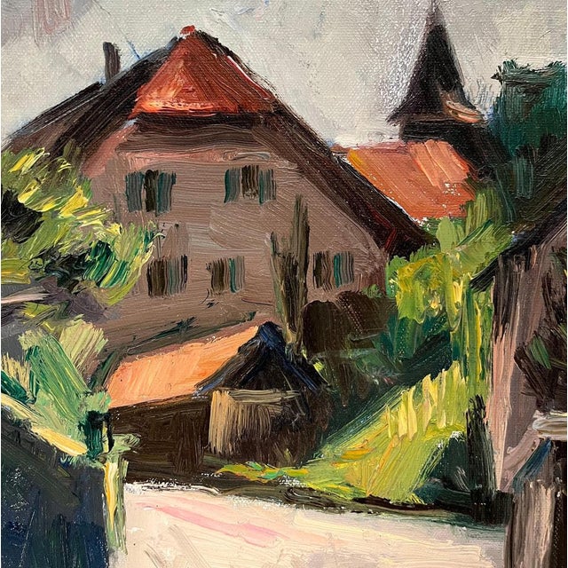 Ernest Voegeli, Backlight at Belmont, Oil on Canvas For Sale - Image 5 of 10