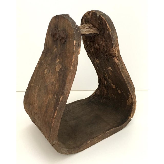 Antique Wooden Stirrup Chairish