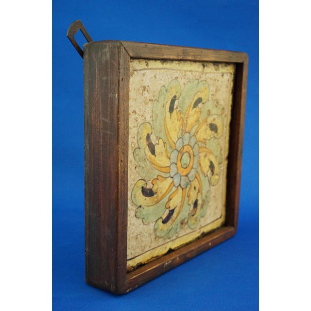 Antique Sicilian Ceramic Tile from Caltagirone, 1500s For Sale - Image 16 of 18