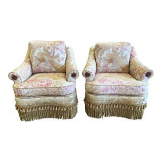 Southwood Upholstered Club Chairs - a Pair For Sale