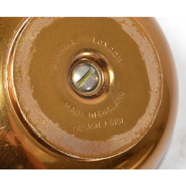 1950s Dunhill Gold Plate Brass Cigar Ashtray British Colonial England Collectibles For Sale - Image 11 of 13