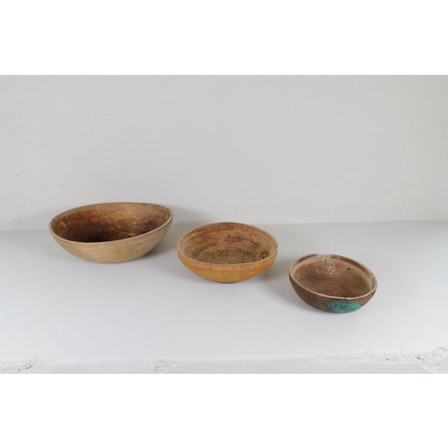 Swedish Folk Art Farmers Bowls, Set of 3 For Sale - Image 4 of 14