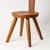 Vintage keyhole chair with round seat and four legs by William Fetner in American Pine. Made in Hamlet, North Carolina,...
