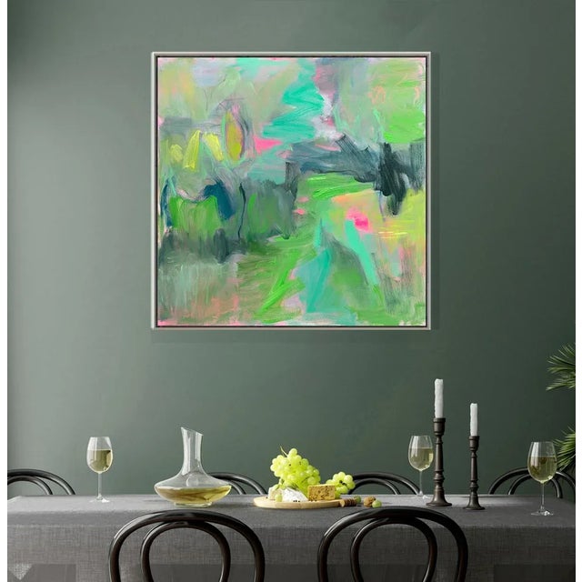 "Forest Floor" by Trixie Pitts Large Abstract Landscape Painting For Sale - Image 9 of 10