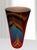Art Glass Vase Earthy Multicolor Swirled Vase For Sale - Image 10 of 18