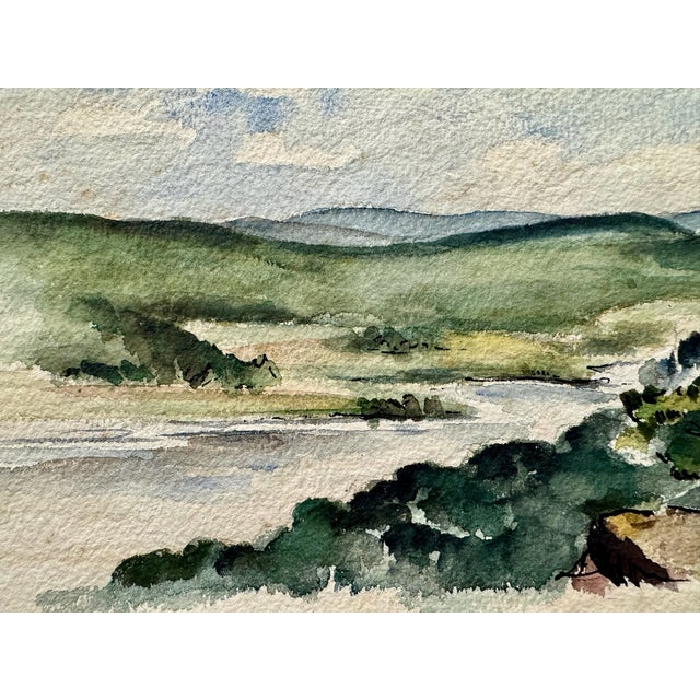 Original watercolor on paper by Henry Emil Salloch, also known as Heinz Emil Salloch, the German-born American artist and...