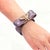 Gucci Gucci Gg Micro Houndstooth Vintage Silk Necktie Cuff Bracelet For Sale - Image 4 of 4