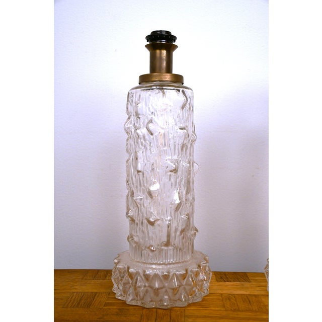 Metal Large Glass Table Lamps by Henrik Blomqvist for Tranås Stilarmatur, 1960s, Set of 2 For Sale - Image 7 of 10