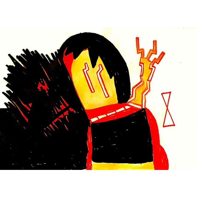 Artist: Fred Bugs (Federico Cabras). Title if artwork: Authoritarian Parenting. Year: 2023 Acrylic, pastel on paper. 21 x...