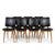 Vintage Scandinavian Chairs in Leatherette, 1960s, Set of 6 For Sale - Image 14 of 16