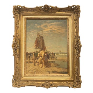 Peter Pulm, Düsseldorf School Scene, Oil Painting, Framed For Sale