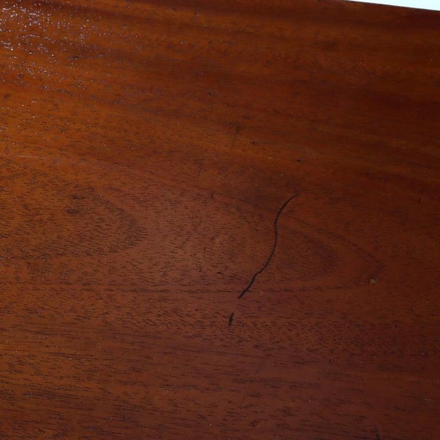 Antique Sheraton Mahogany Banded & Inlaid Turret Top Card Table C1830 For Sale - Image 10 of 11