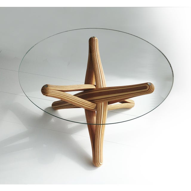 Lock D Bamboo Dining Table Base by Jan Paul For Sale - Image 13 of 13