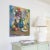 Mid 20th Century Colorful Fruit and Floral Impressionist Still Life Oil Painting For Sale - Image 5 of 10