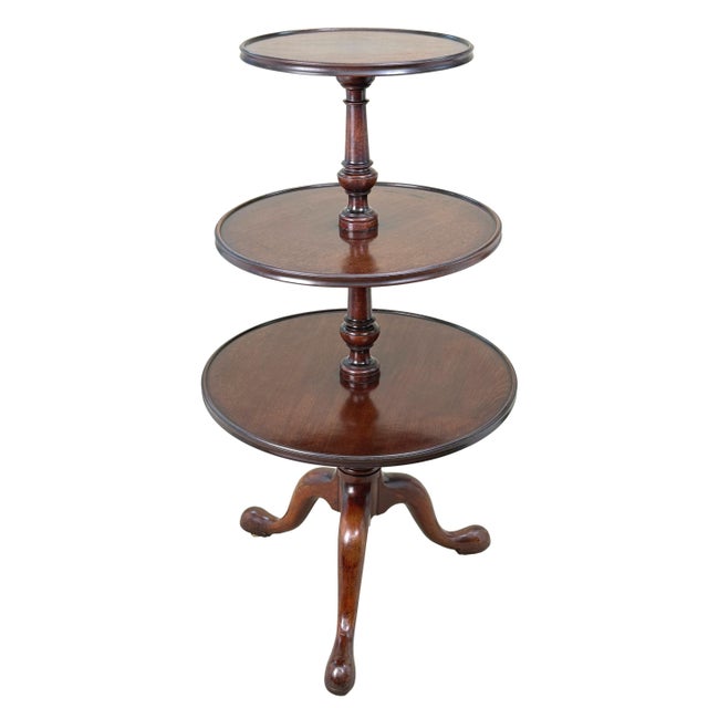 Antique Georgian Three-Tier Dumbwaiter in Mahogany, 1760 For Sale - Image 12 of 13