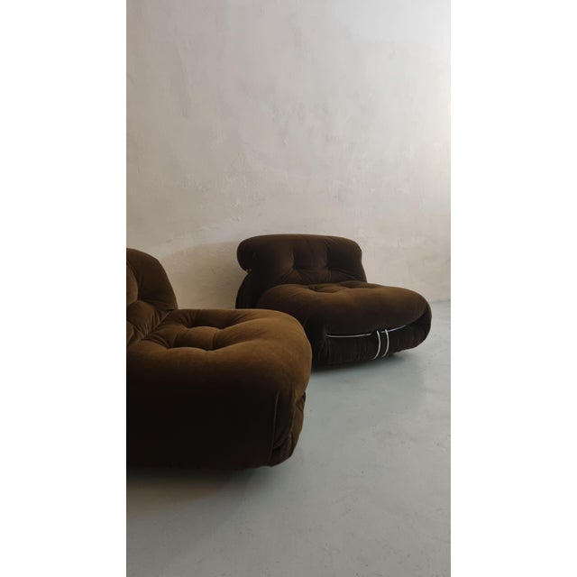 Cassina Soriana Armchairs by Tobia and Afra Scarpa for Cassina, 1969, Set of 2 For Sale - Image 4 of 9