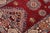 Abstract Rustic Super Kazak Red/Beige Wool Runner Rug- 2'7'' X 9'6'' For Sale - Image 3 of 10