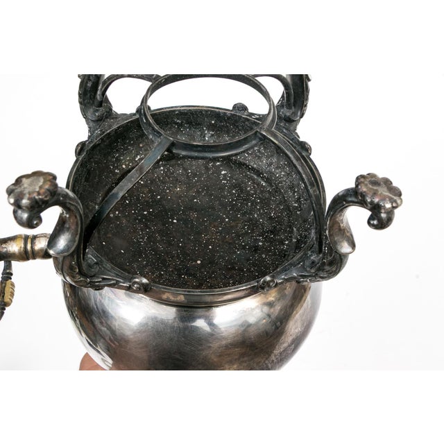 Antique Meriden Britannia Victorian Silverplate Samovar Garniture Set, 3 Pieces For Sale - Image 9 of 12