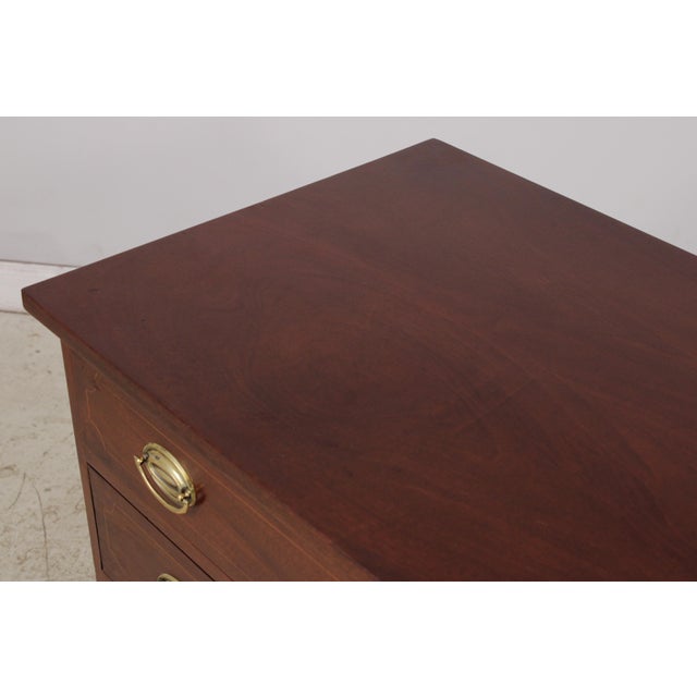 Bench Made Hand Crafted Federal Inlaid Mahogany Chest For Sale - Image 11 of 14