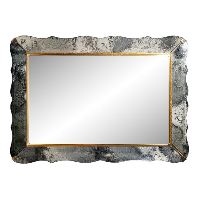 Vintage High End Designer 1940s Italian / French Style Mirror by Nurre Company For Sale