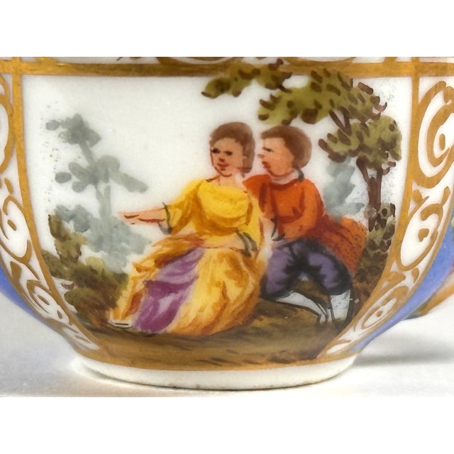 Helena Wolfsohn Dresden Miniature Cup & Saucer With Augustus Rex Mark c.1879-83 For Sale - Image 10 of 15
