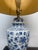 Blue + White Porcelain Table Lamp For Sale In San Francisco - Image 6 of 11