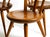 Brown Mid-Century Wood Sprouted Low Back Chairs, 1950s, Set of 5 For Sale - Image 8 of 18