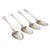 Antique Victorian Sterling Silver English Pattern Spoons, London, 1859, Set of 4 For Sale - Image 14 of 14