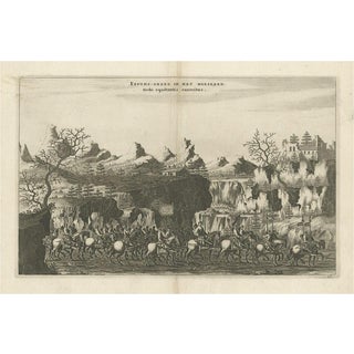 Johannes Nieuhof, Illustration of the Chinese Cavalry, 1668, Print For Sale