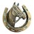 Solid Brass Horse Motif Door Knocker With Equestrian Designs For Sale