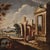 Venetian School Artist, Architectural Capriccio with Figures, 1760, Oil on Canvas For Sale - Image 10 of 16