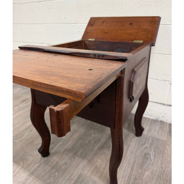 Antique 1872 Brown’s Patent Victorian Convertible Stand Secretary Writing Table For Sale - Image 9 of 10