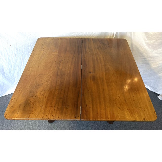 Antique Empire Era Mahogany Swivel Flip Top Game Table Chairish