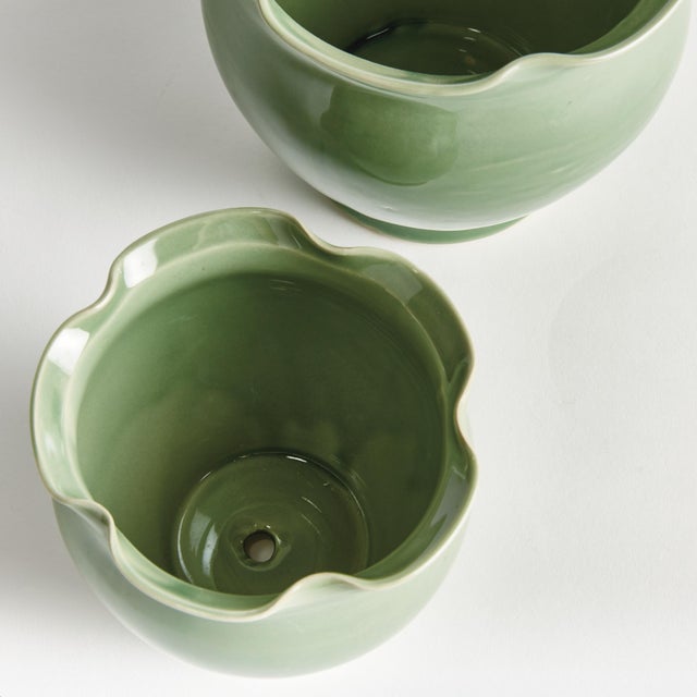 French Country Megan Pots, Set Of 2 For Sale - Image 3 of 4