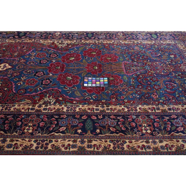Antique Semnan Rug 4'9'' X 6'5'' For Sale - Image 4 of 9