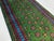 Green Tribal Geometric Hallway Runner Rug With Turquoise Border, 2'9" X 15'10" For Sale - Image 9 of 12
