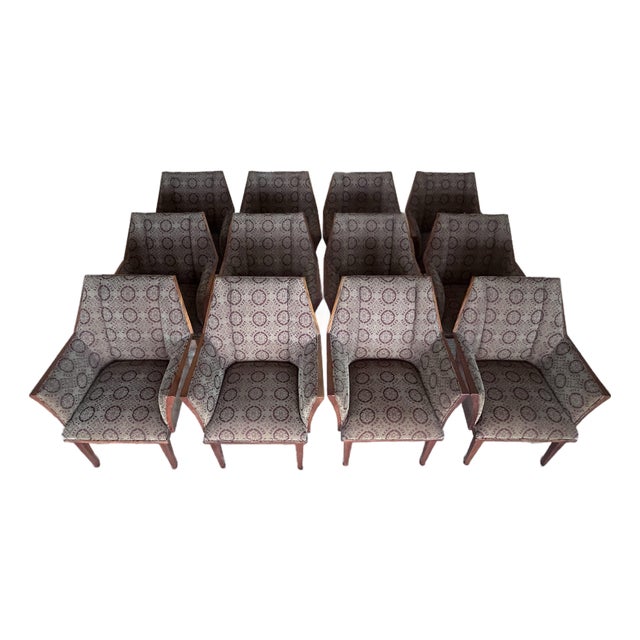 1990s Set of 12 Upholstered Dining Chairs by Enrique Garcel For Sale