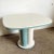 Postmodern Postmodern Teal and White Laminate Dining Table For Sale - Image 3 of 8
