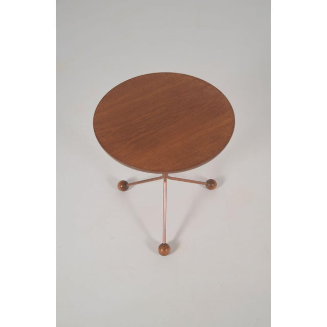 Swedish side table 'model 99' designed by Albert Larsson in the 1950s. These small tables, also known as 'Table in a Jar'...