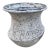 Vintage Faux-Stone Chipped Resin Garden Planter For Sale