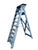 French Blue Painted Step Ladder, 1940s For Sale - Image 3 of 18