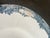 French Antique French Ironstone Oval Platter, Faïencerie De Salins (Rigal & Ameline), C. 1885–1910, Blue Garland Border For Sale - Image 3 of 6