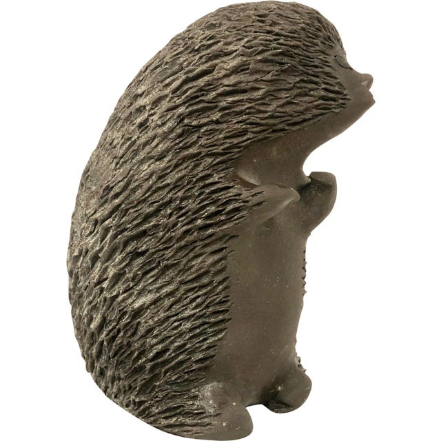 Brown Ceramic Hedgehog by E. Karlsen, 1960s For Sale - Image 8 of 8