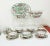 Mid 20th Century Vintage Large Chinese Famille Rose Medallions Set Salad Bowl, Oval Platter, Tea Cups & Saucers, Mini Sake/Rice Bowls Set - 19 Pieces For Sale - Image 5 of 13