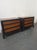 Chinoiserie Pair of Vintage John Stuart for Mount Airy Teak Burl Walnut Chinoiserie Nightstands For Sale - Image 3 of 7