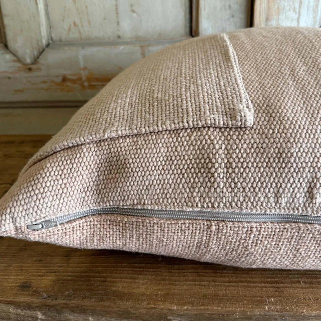 Not Yet Made - Made To Order Custom Hand Made Patchwork Wool Pillow Includes Down Feather Insert For Sale - Image 5 of 8
