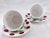 Mid-Century Modern 1970s Richard Ginori Cherry Teacups & Saucers Italy - Set of 2 For Sale - Image 3 of 6