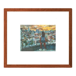 2018 Todd Bienvenu 'Brooklyn in the Front, Manhattan in Back' Offset Lithograph For Sale